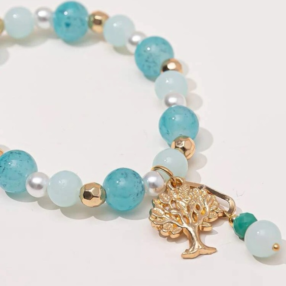 3/$30 NEW! Tree of Life Bracelet Charm Beaded Boho Cute Dainty - Picture 2 of 3